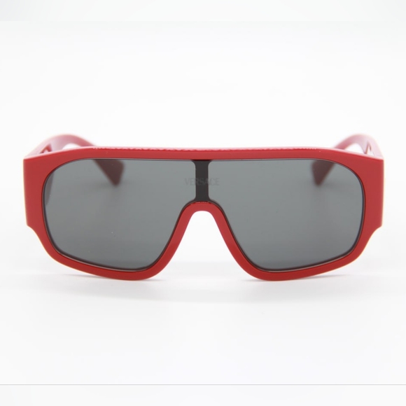 NEW VERSACE VE4439 5388/87 UNISEX RED  SHIELD SUNGLASSES VERSACE MOD 4439 538887 - Picture 4 of 11